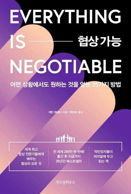 협상 가능 (어떤 상황에서도 원하는 것을 얻는 25가지 방법)