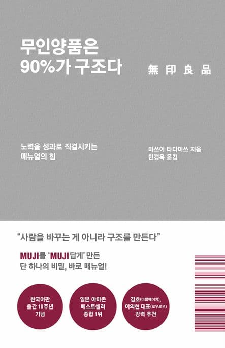 무인양품은 90%가 구조다(리커버 에디션) (노력을 성과로 직결시키는 매뉴얼의 힘)