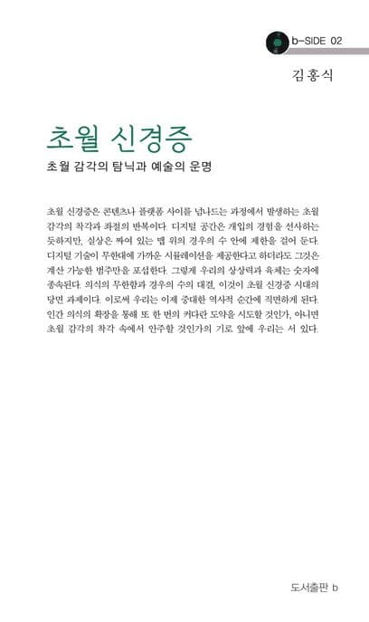 초월 신경증 (초월 감각의 탐닉과 예술의 운명)